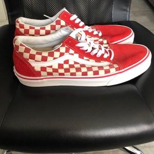 Red Checkered Vans